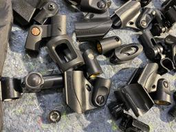 Group lot of Shure and other microphone mounts