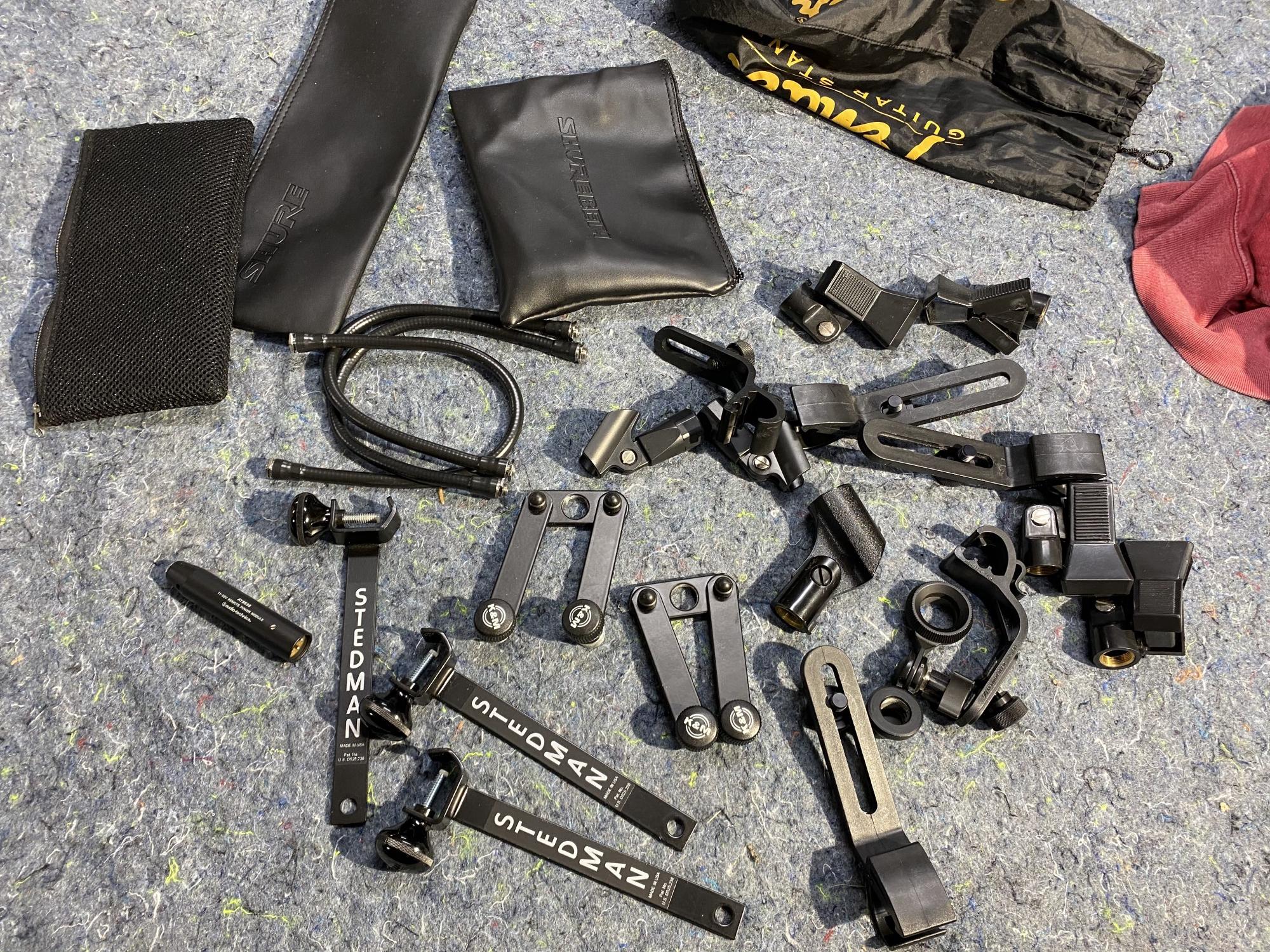3 Stedman Pop Filters + Other Microphone Mount Parts