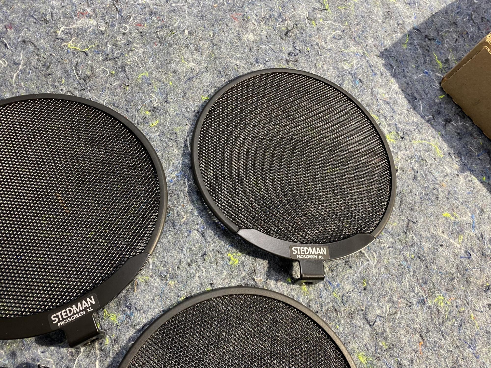3 Stedman Pop Filters + Other Microphone Mount Parts