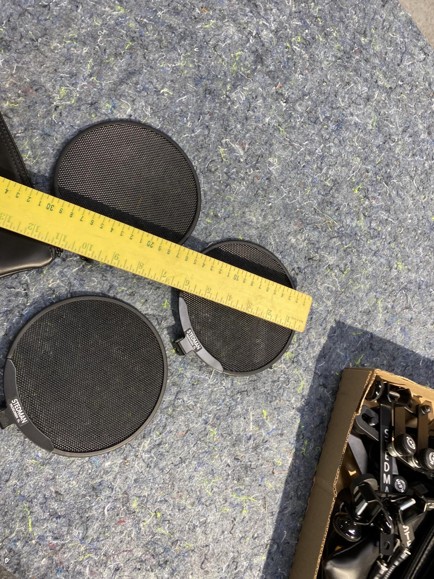 3 Stedman Pop Filters + Other Microphone Mount Parts