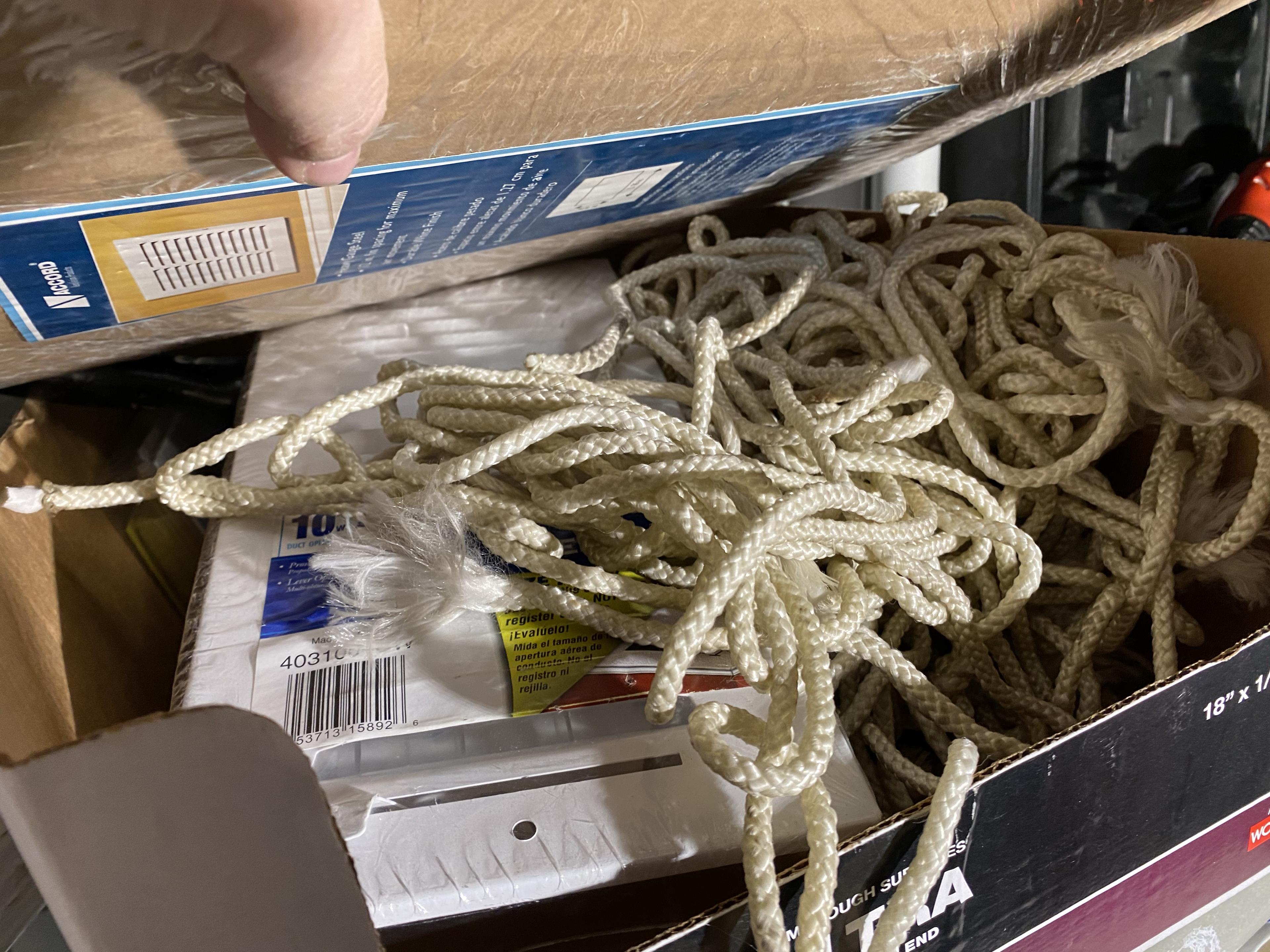 Plastic shelf and contents