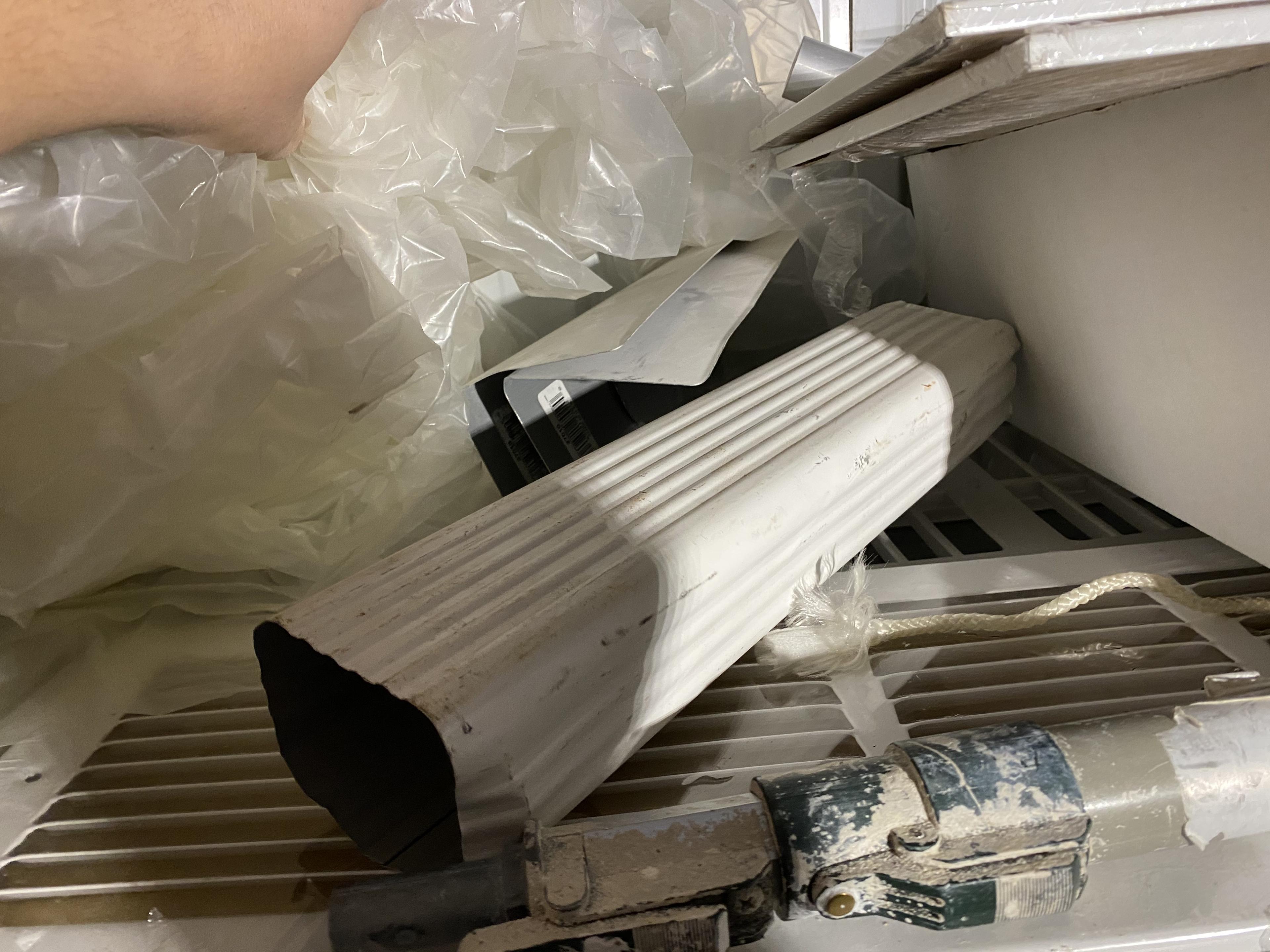 Plastic shelf and contents