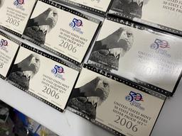 14 Silver State Quarters Sets in packaging