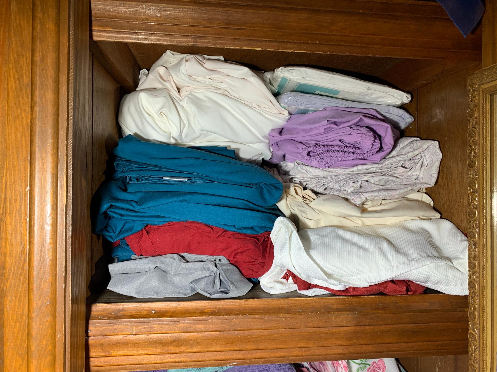 Cleanout of Bathroom - Towel, Sheets, Clothing Adult Care Products, & More