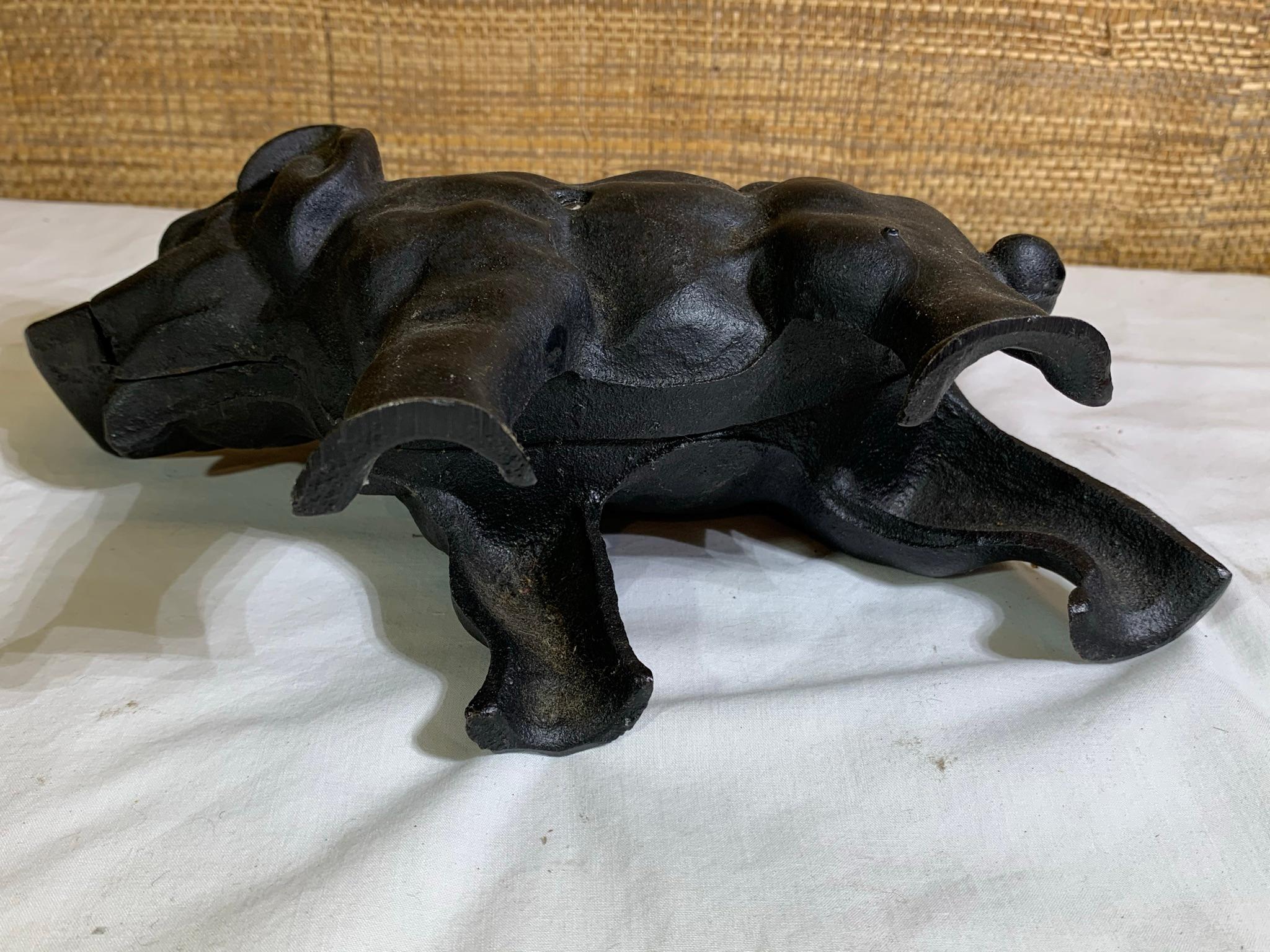2 Cast Iron Elephant Banks.