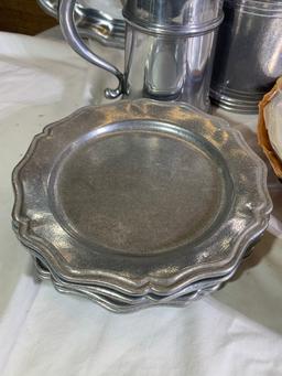 Group of Pewter Items by - York Metalcrafters, Wilton & Pewtarex.