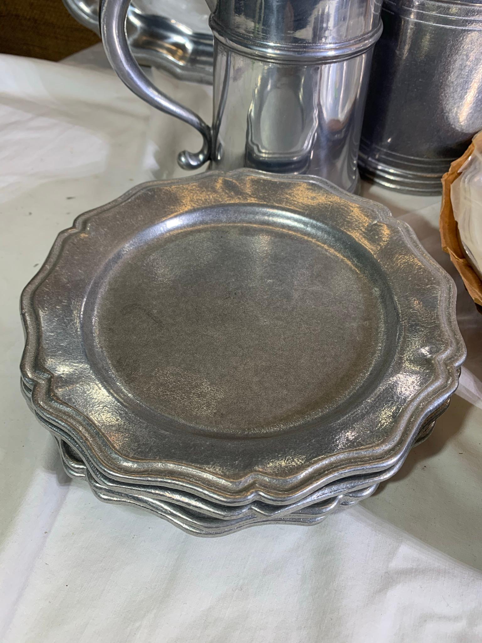 Group of Pewter Items by - York Metalcrafters, Wilton & Pewtarex.