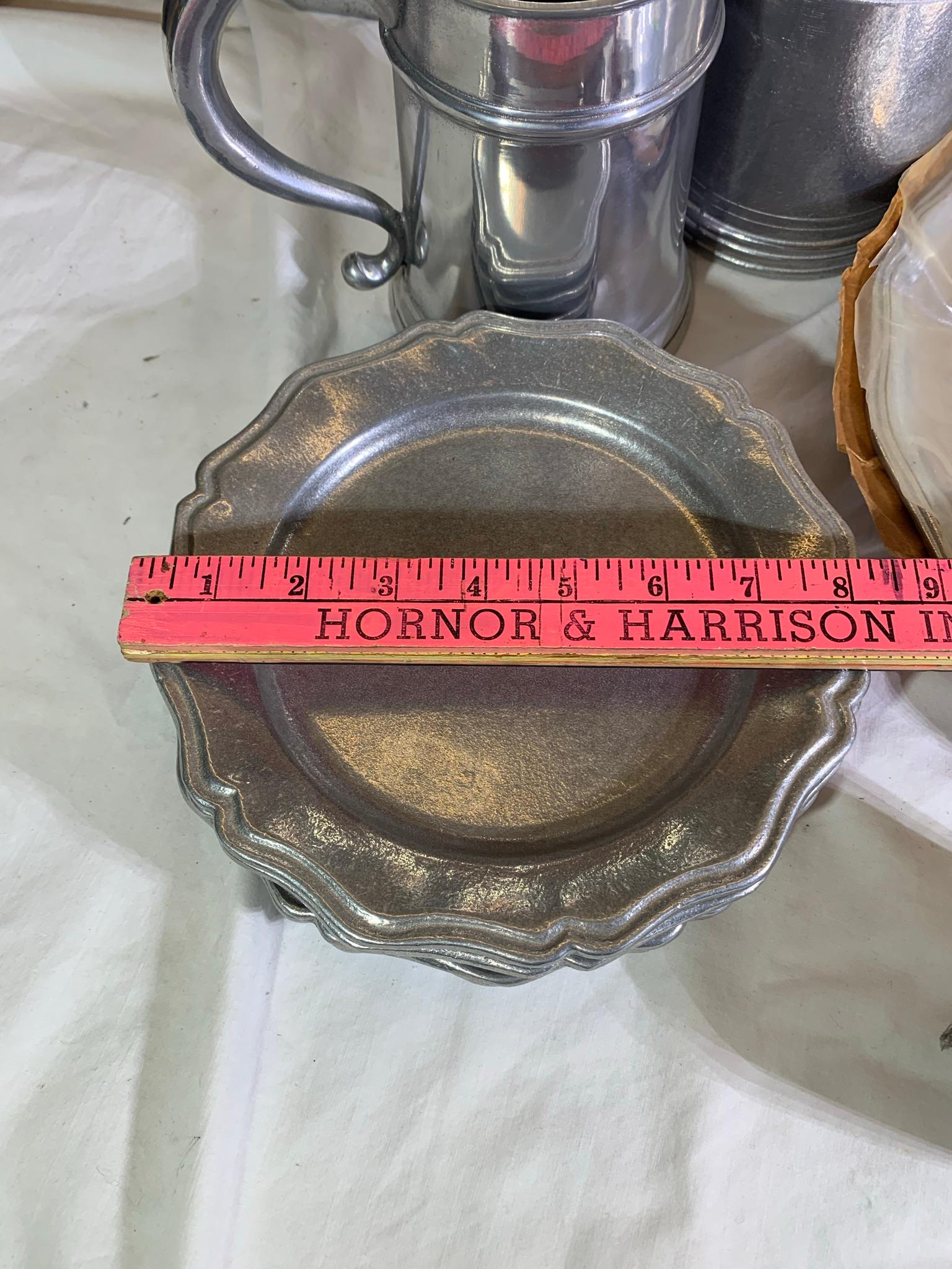 Group of Pewter Items by - York Metalcrafters, Wilton & Pewtarex.