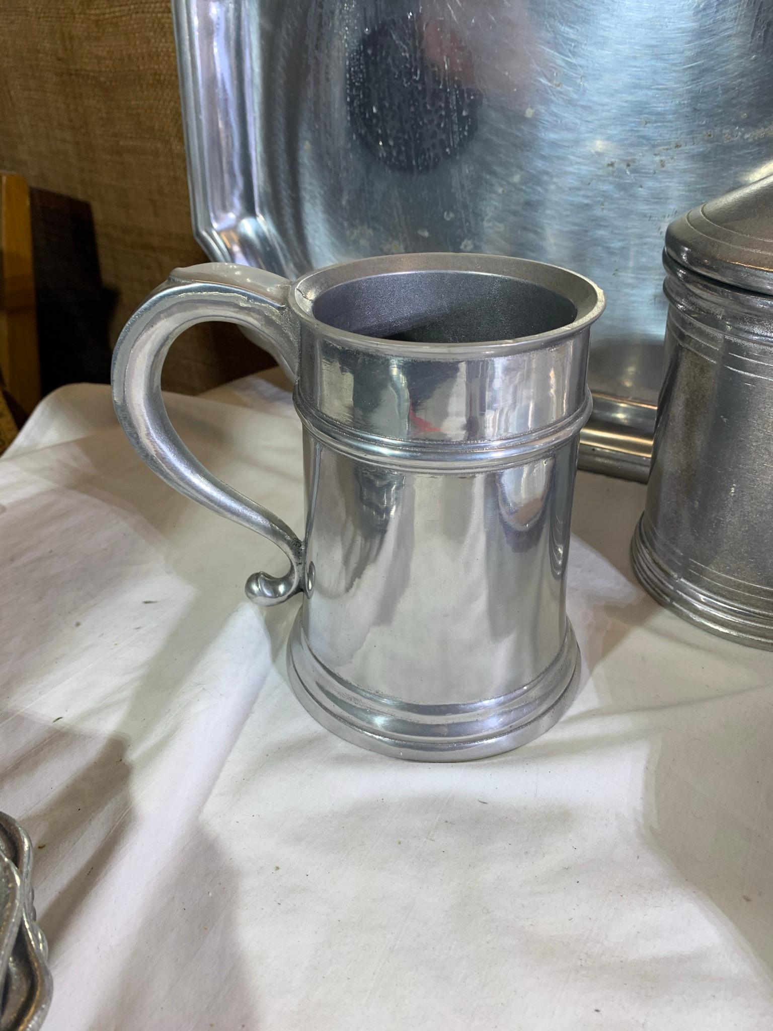 Group of Pewter Items by - York Metalcrafters, Wilton & Pewtarex.