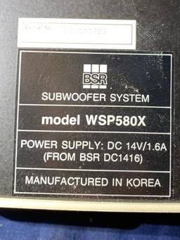 BSR Subwoofer System Model WSP580X.