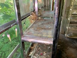 2 Chrome and Glass Shelving Units.  See Photos..