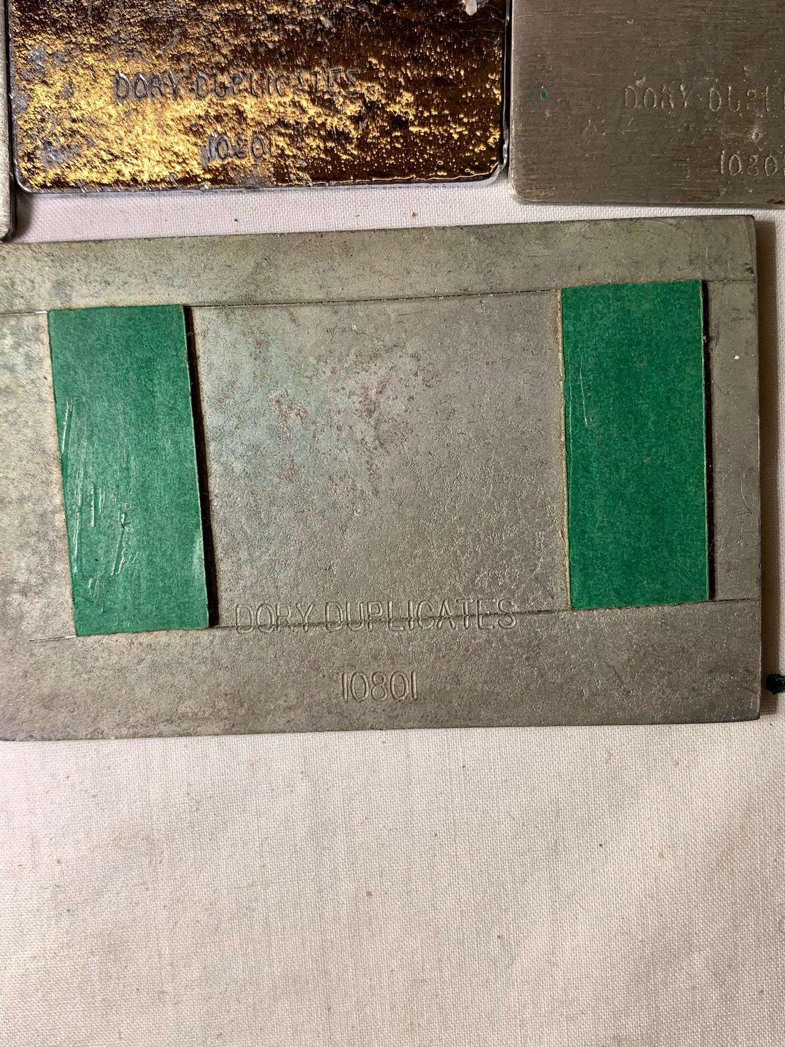 Pewter Postage Stamp Replicas by Dory