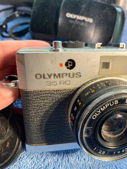 Camera Group - Olympus Stylus, Olympus 35 RC, Gossen Luna - Pro Meter, Canon Camera, & More
