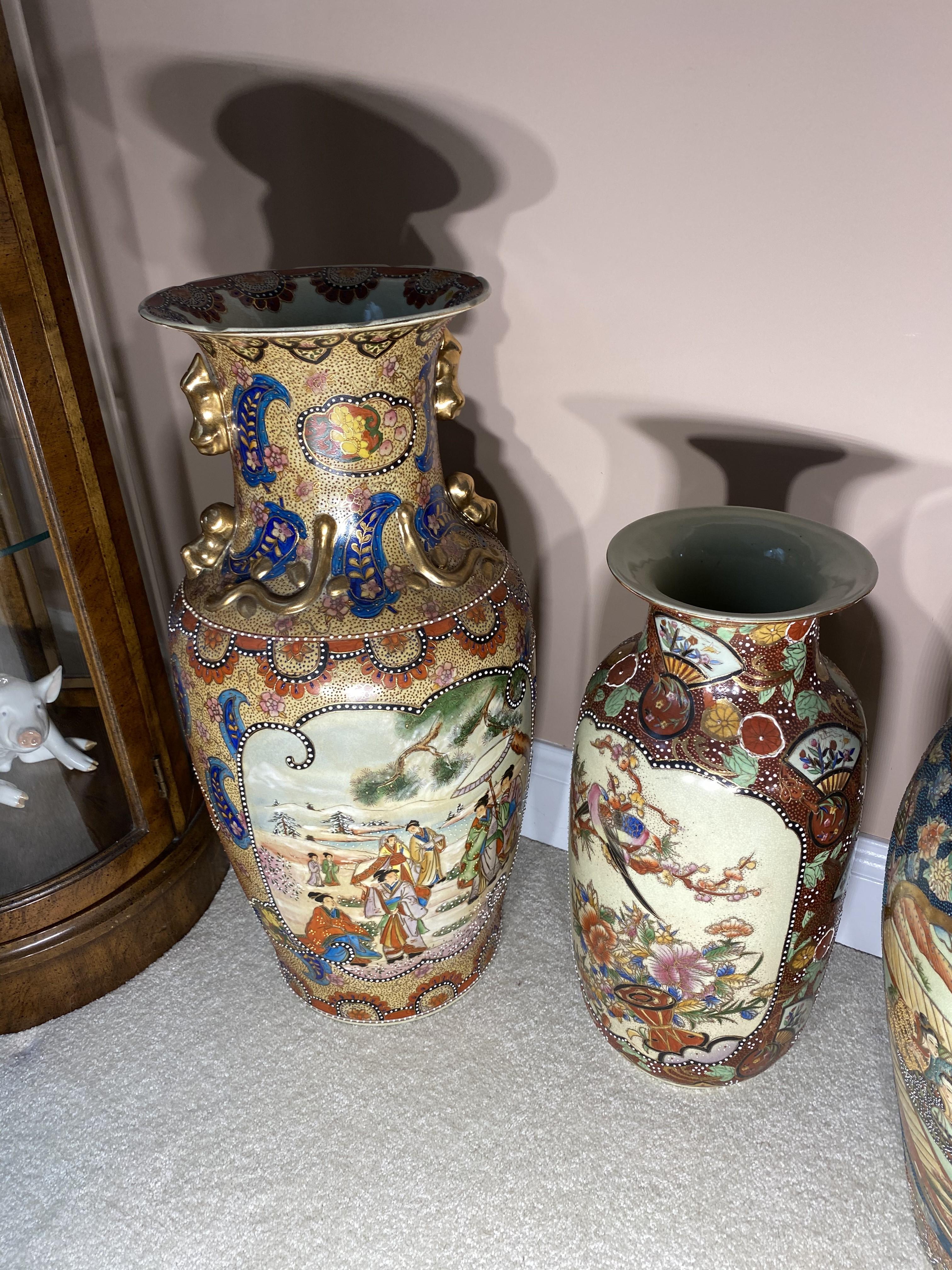 Four Large Asian Vases