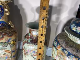 Four Large Asian Vases