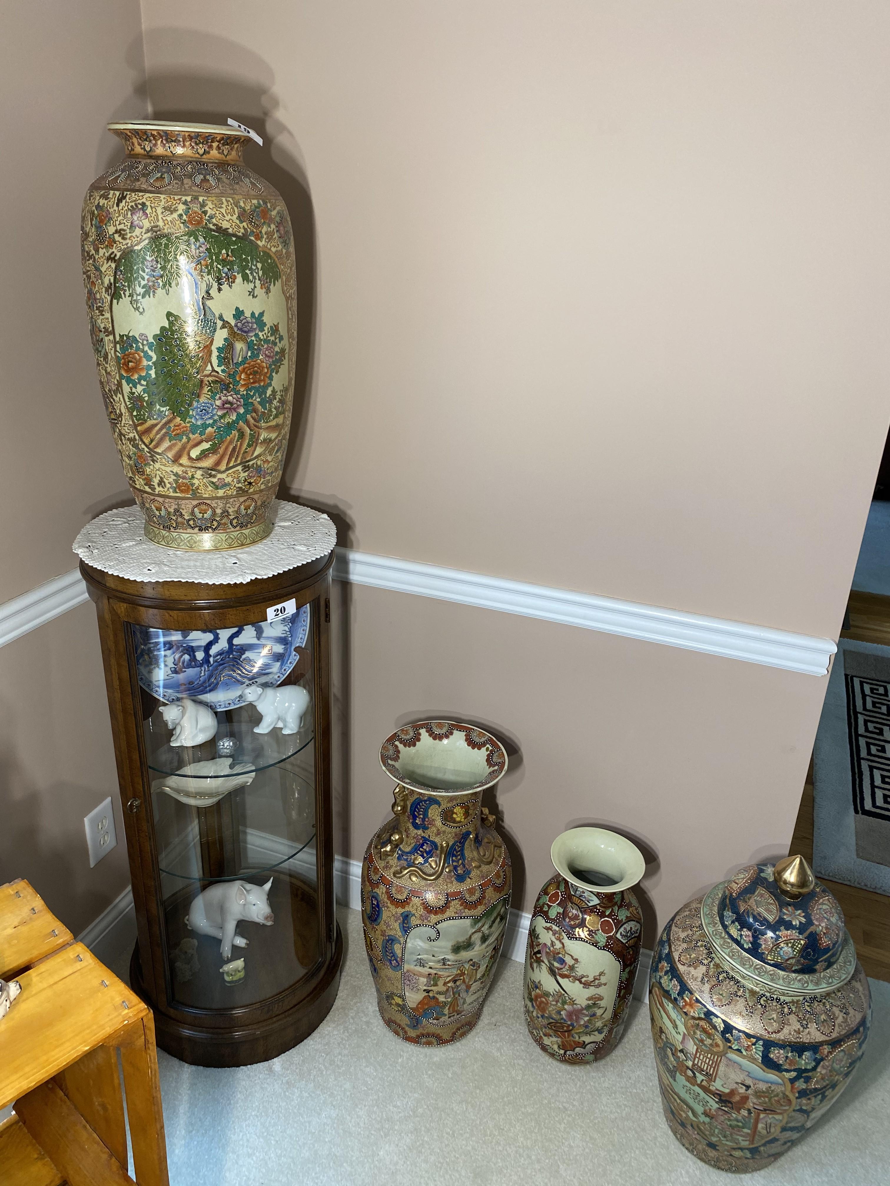 Four Large Asian Vases