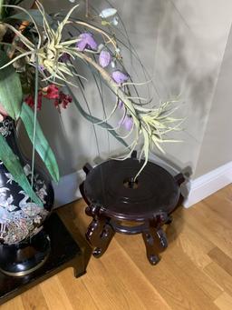 Group lot of Asian Decorative items, mirror