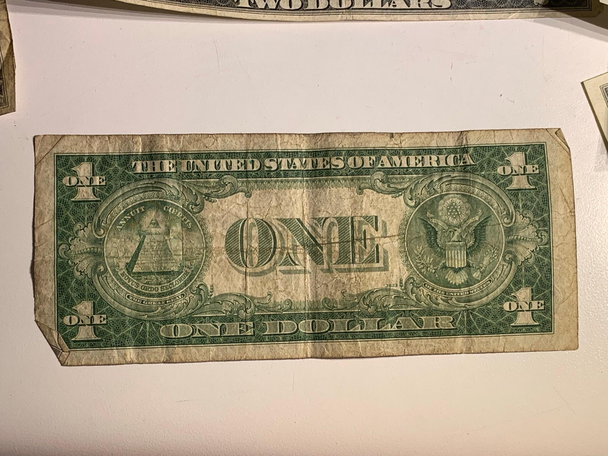 Foreign & U.S. Currency - Red & Blue Seal.  See Photos