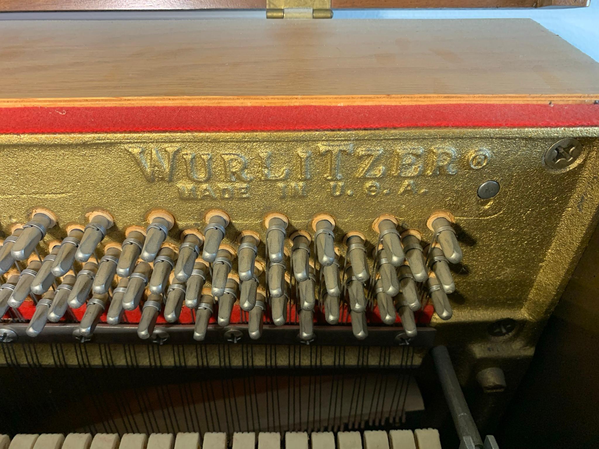 Wurlitzer Piano with Bench.