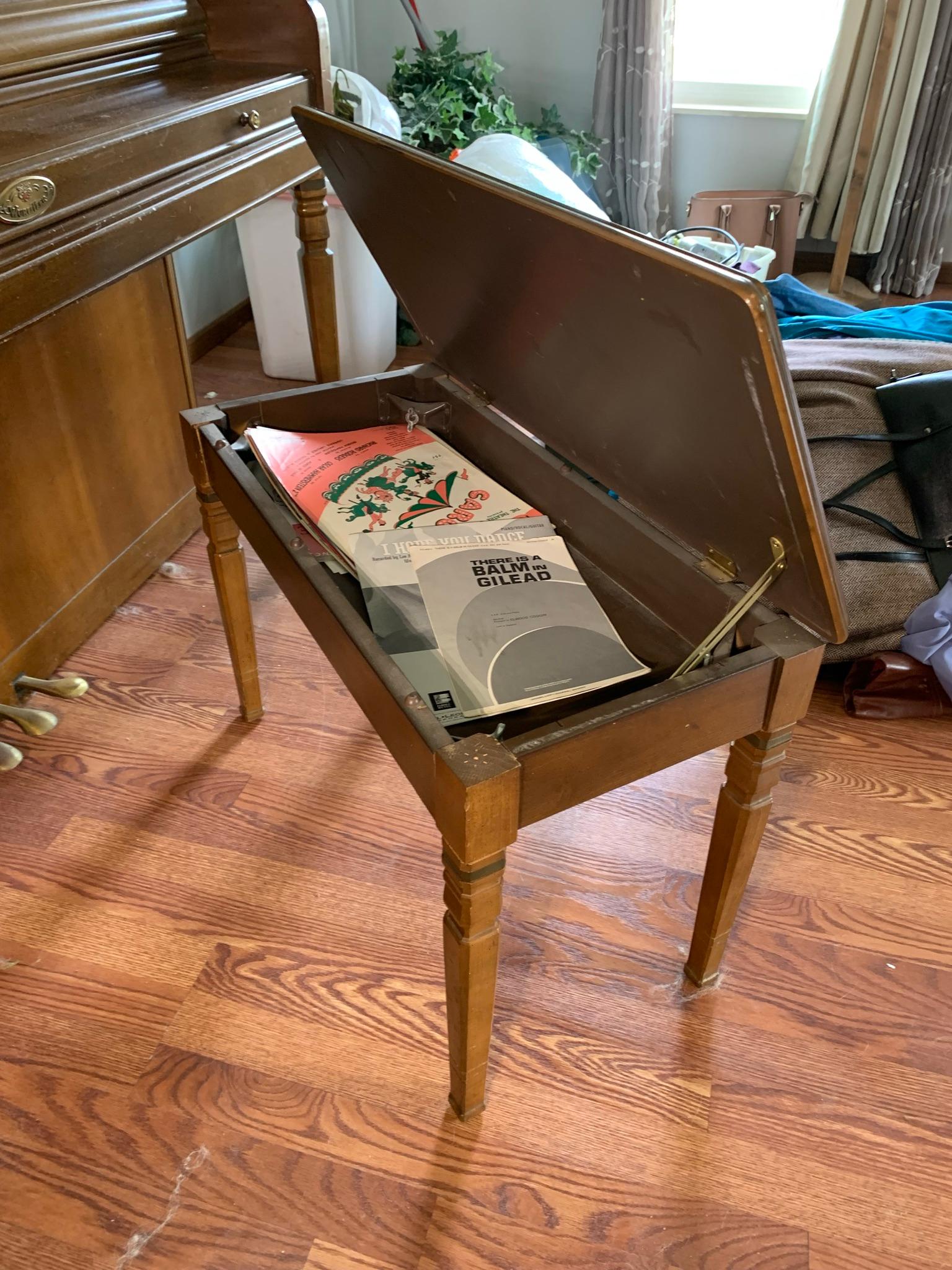 Wurlitzer Piano with Bench.