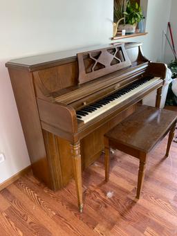 Wurlitzer Piano with Bench.