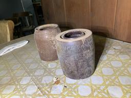 2 Stoneware Crocks