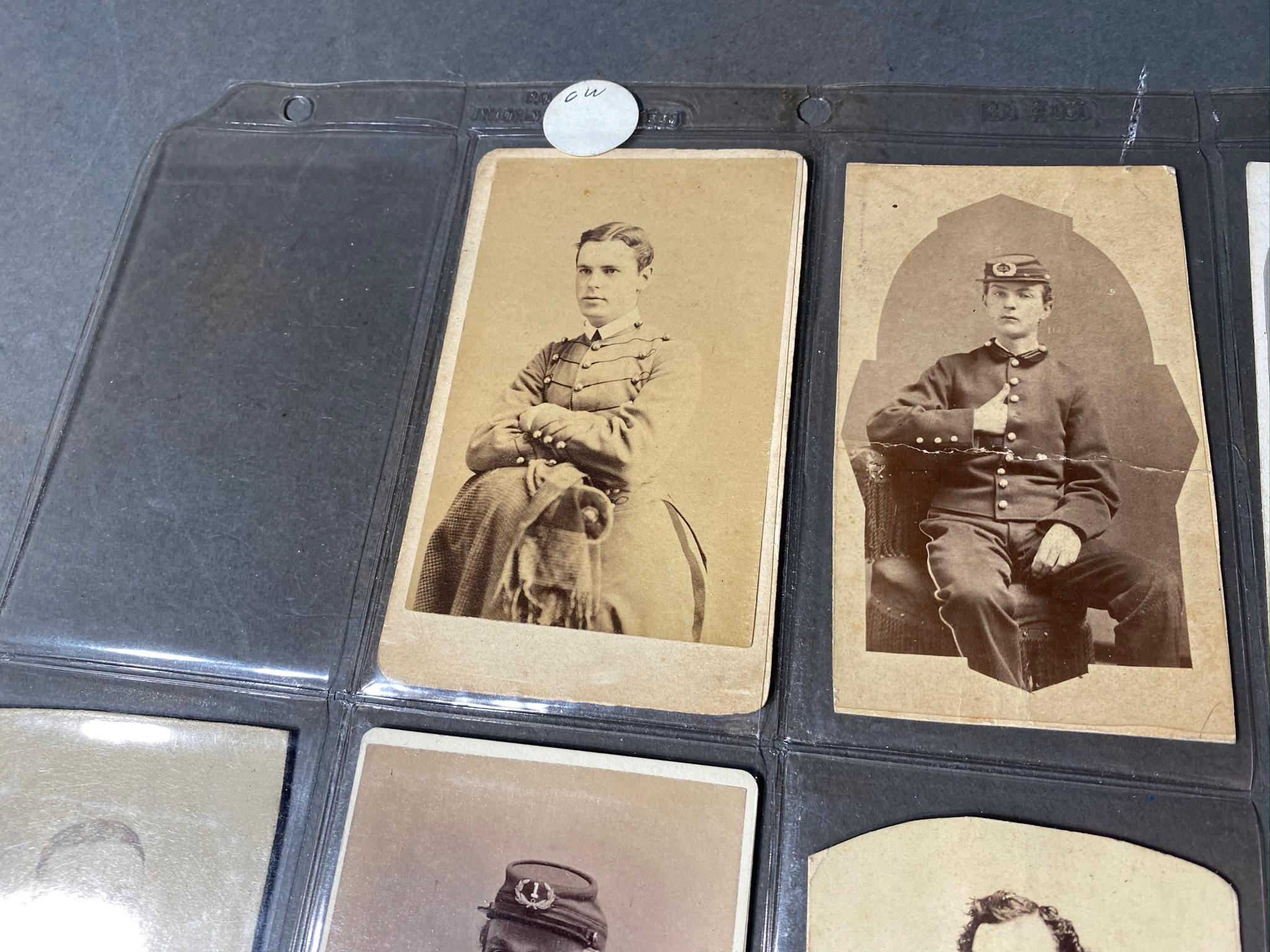 Group of CDVs including Civil War