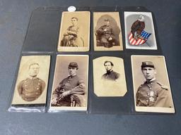 Group of CDVs including Civil War