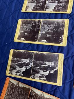 12 Stereoview Cards - Lake Superior Scenery