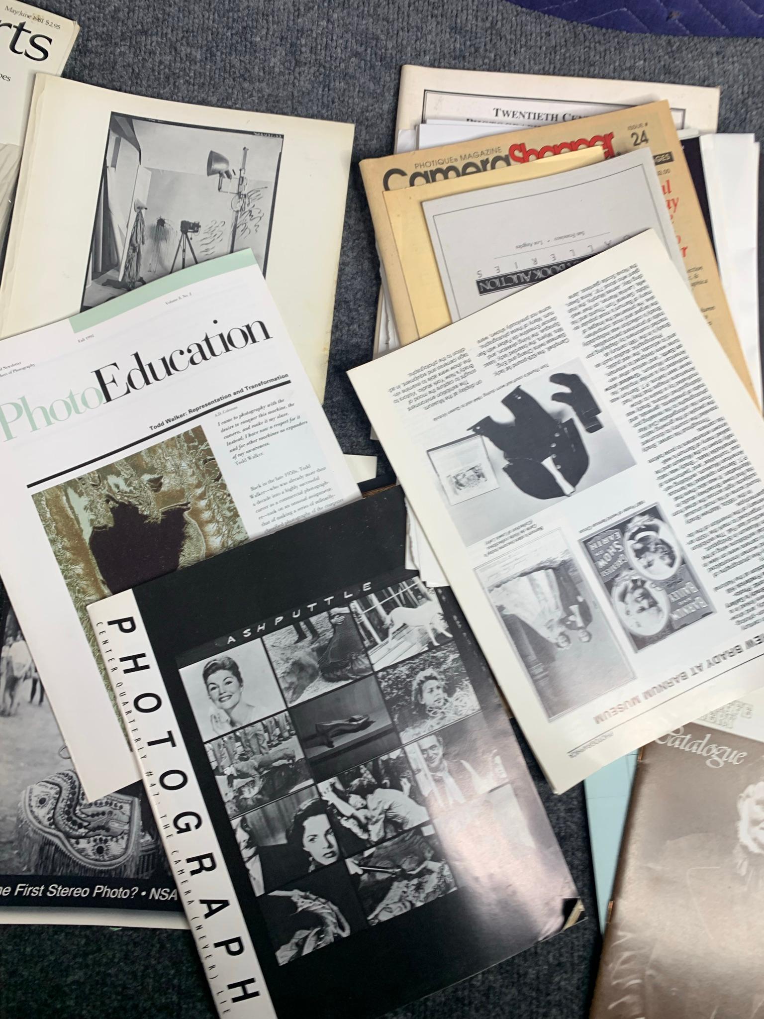 Group of photography related catalogs, booklets and more