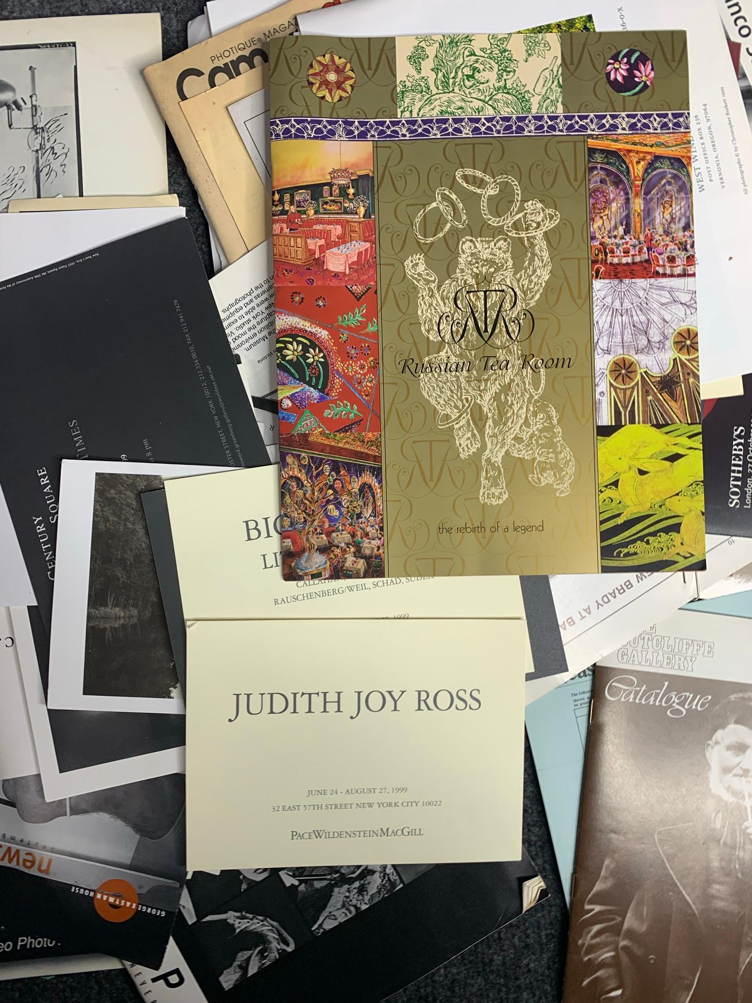 Group of photography related catalogs, booklets and more