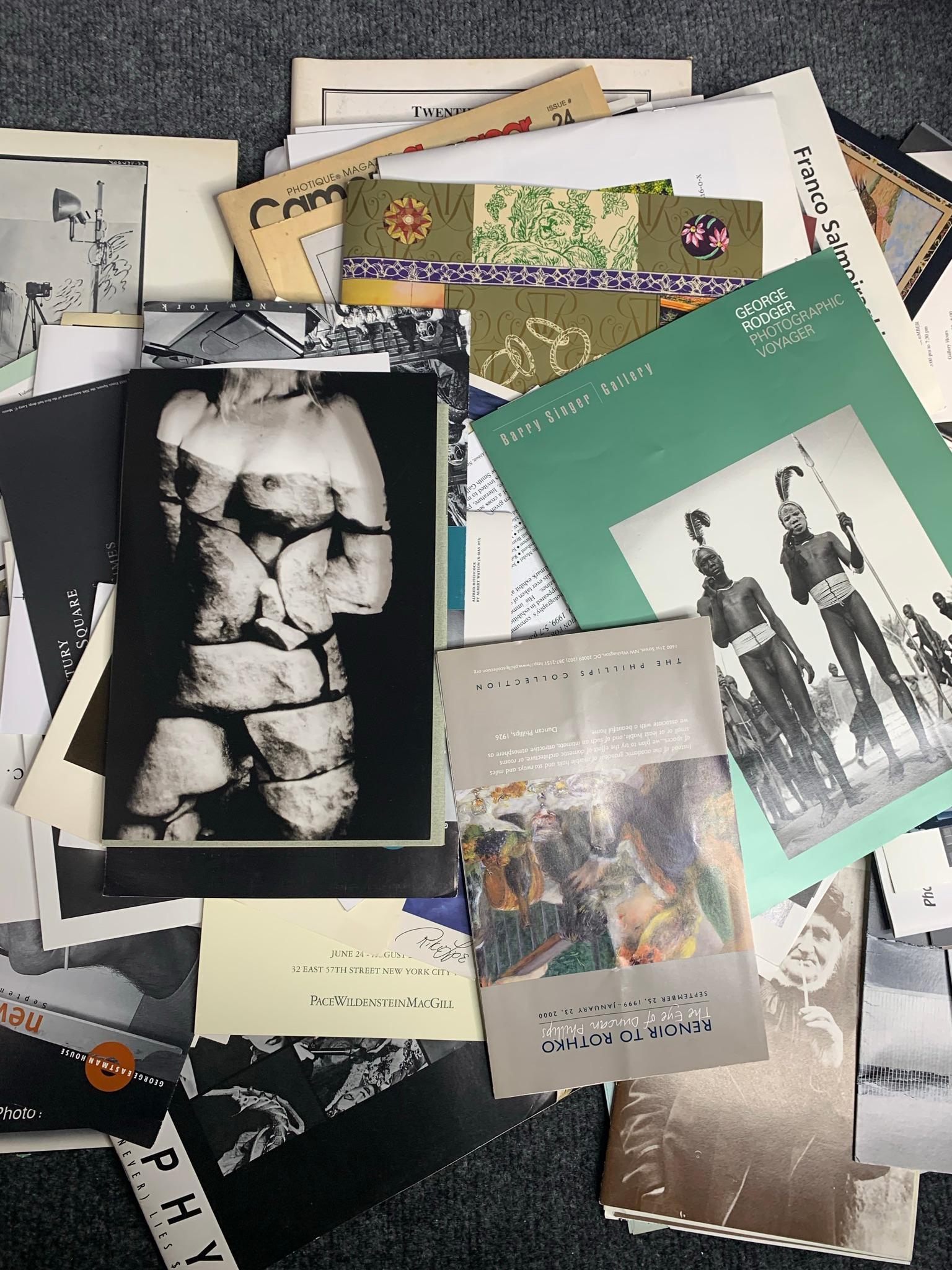 Group of photography related catalogs, booklets and more