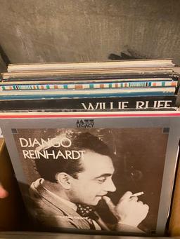 Group lot of vintage records including jazz