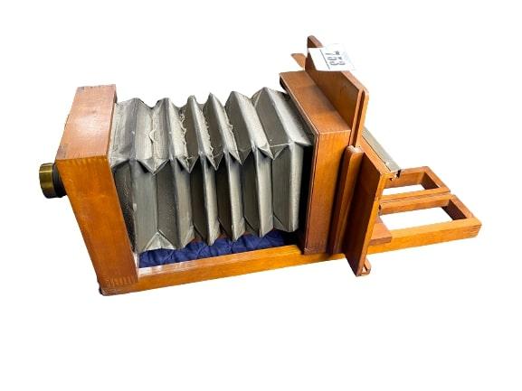 Antique Capitol Multiple Exposure Camera with Sliding Back ca 1900