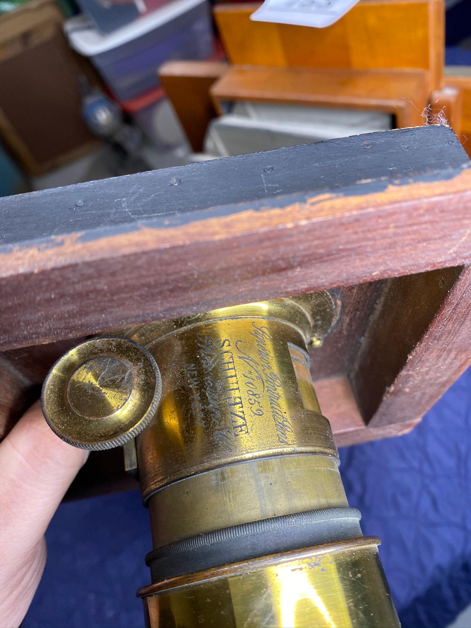 Antique Capitol Multiple Exposure Camera with Sliding Back ca 1900