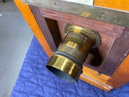 Antique Capitol Multiple Exposure Camera with Sliding Back ca 1900