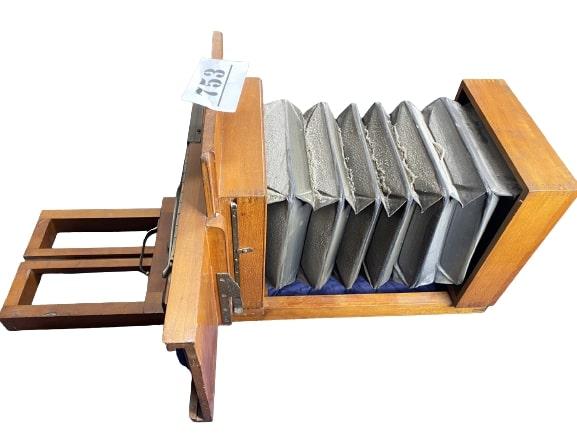 Antique Capitol Multiple Exposure Camera with Sliding Back ca 1900