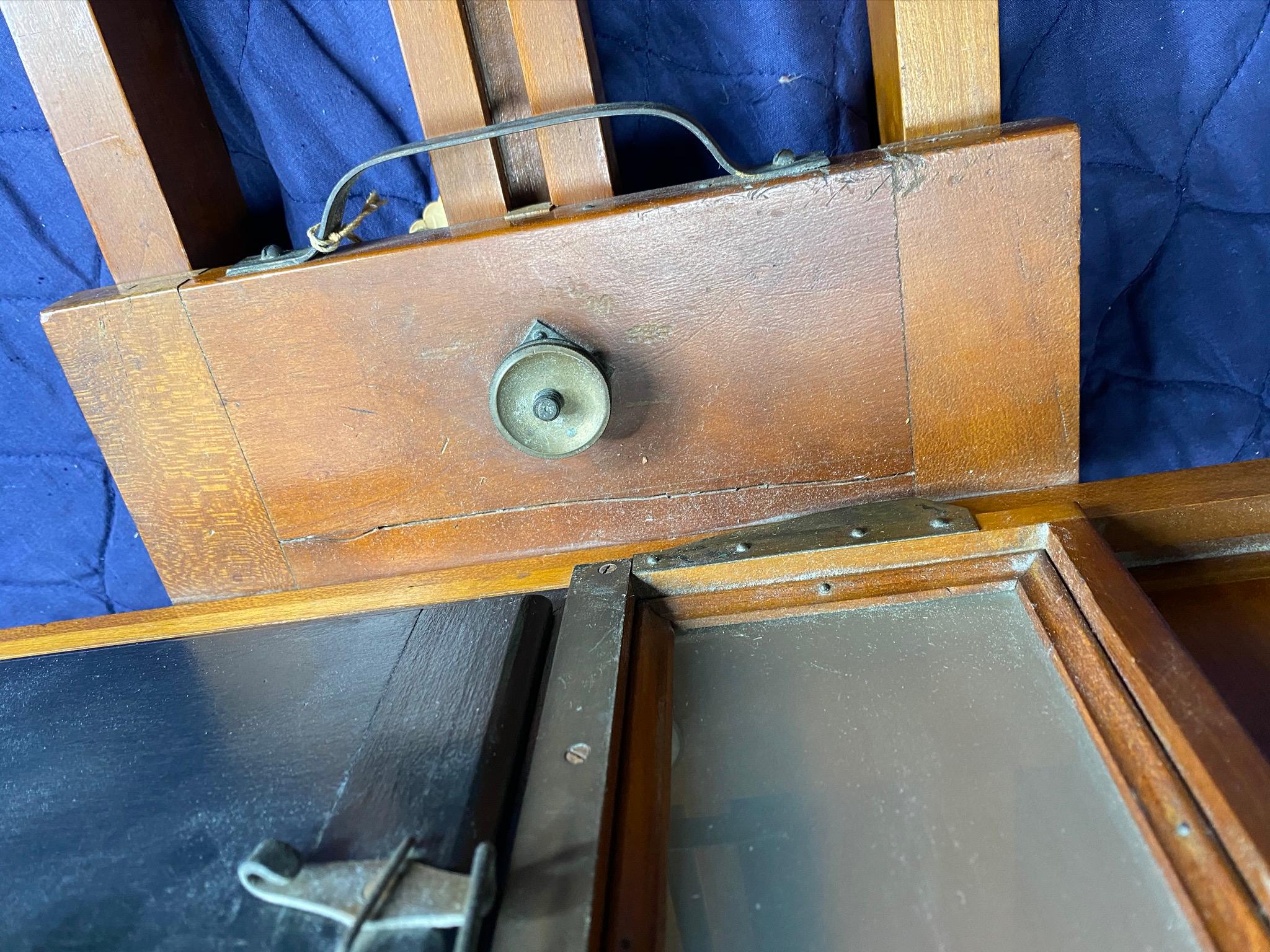 Antique Capitol Multiple Exposure Camera with Sliding Back ca 1900