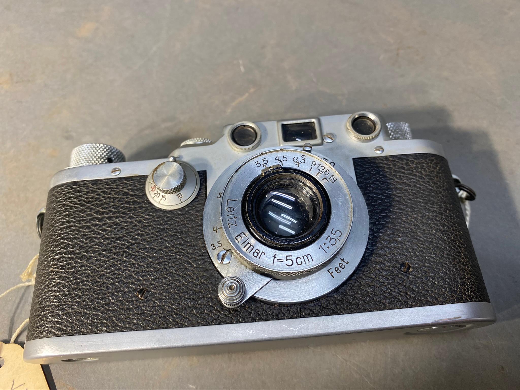 Vintage Leica IIIC Camera Circa 1946-7 Serial No. 400856
