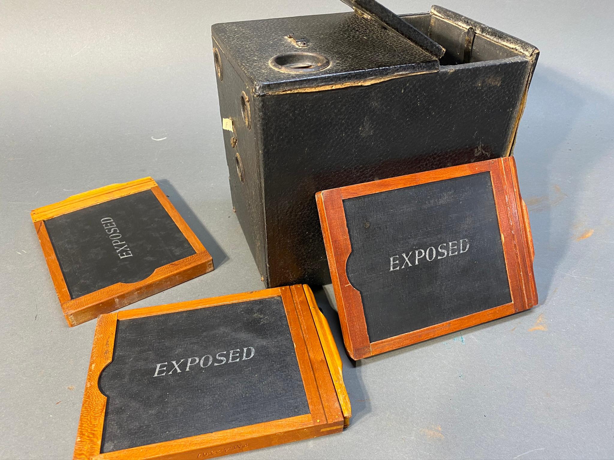 Antique 4" X 5 " Seneca plate Box Camera by