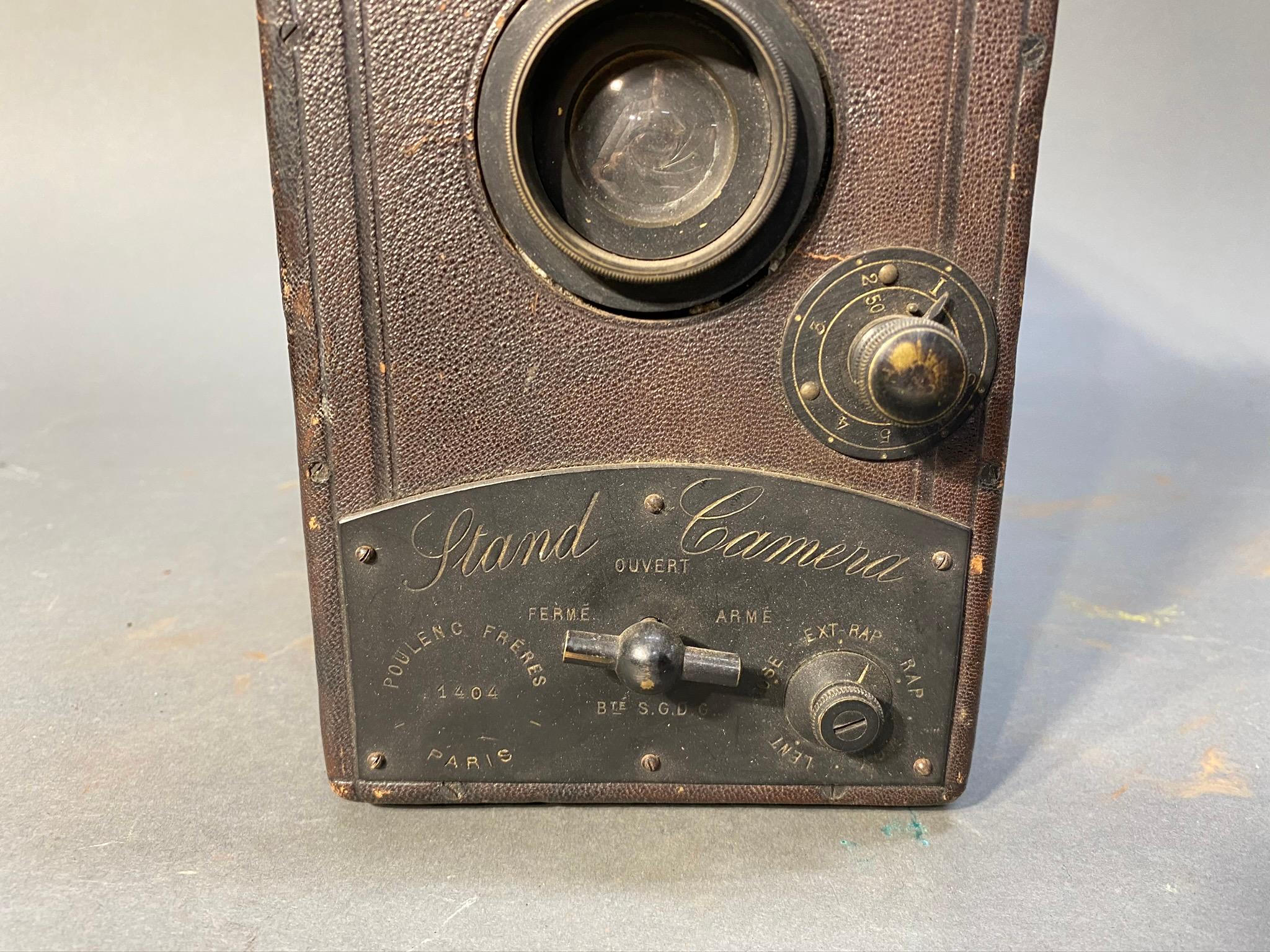 Antique Poulenc Stand Camera Made in Paris