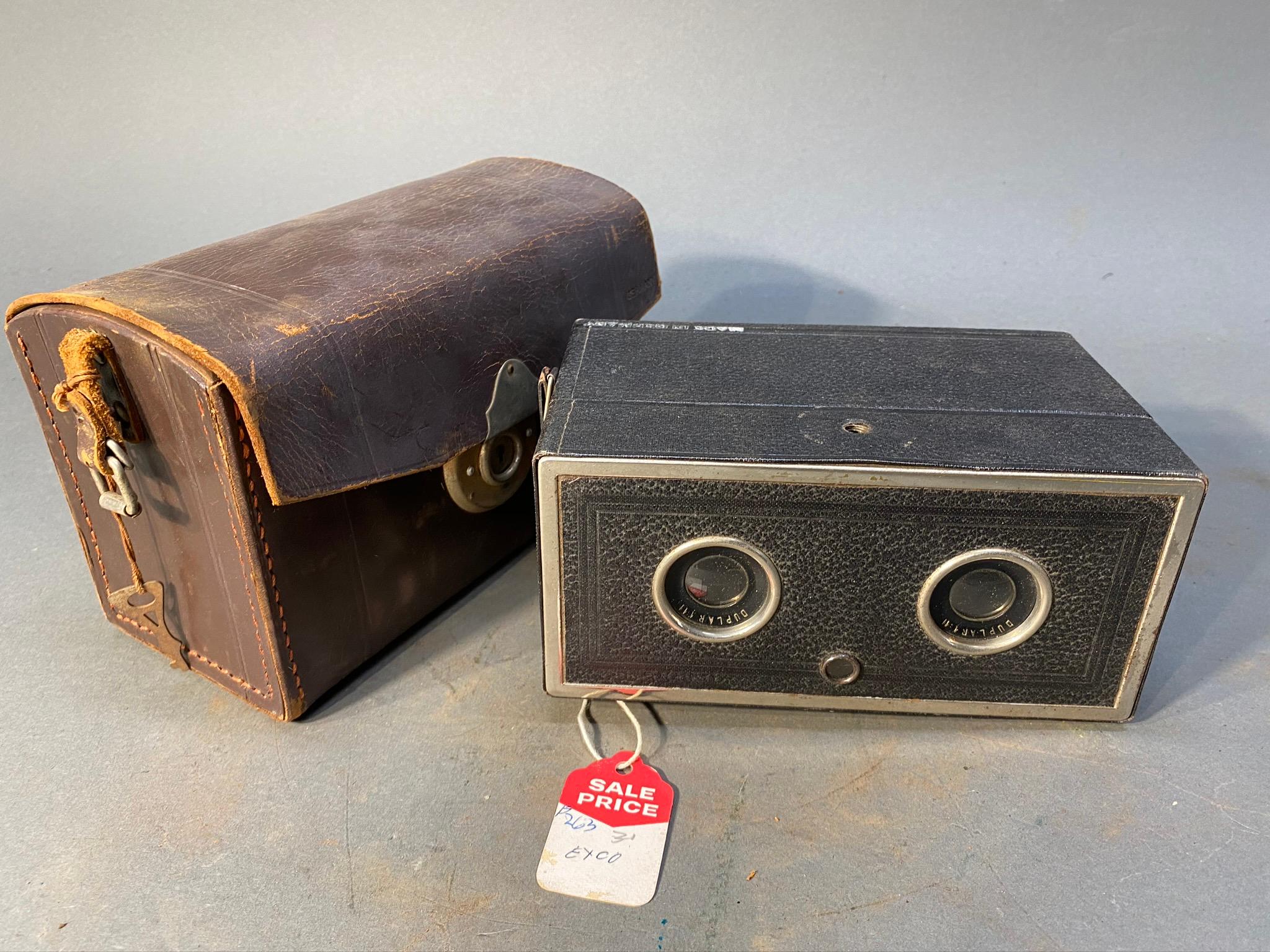 Eho Stereo Box Camera and case