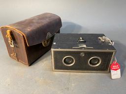 Eho Stereo Box Camera and case