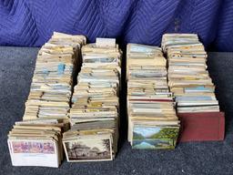 Large lot of assorted souvenir postcards