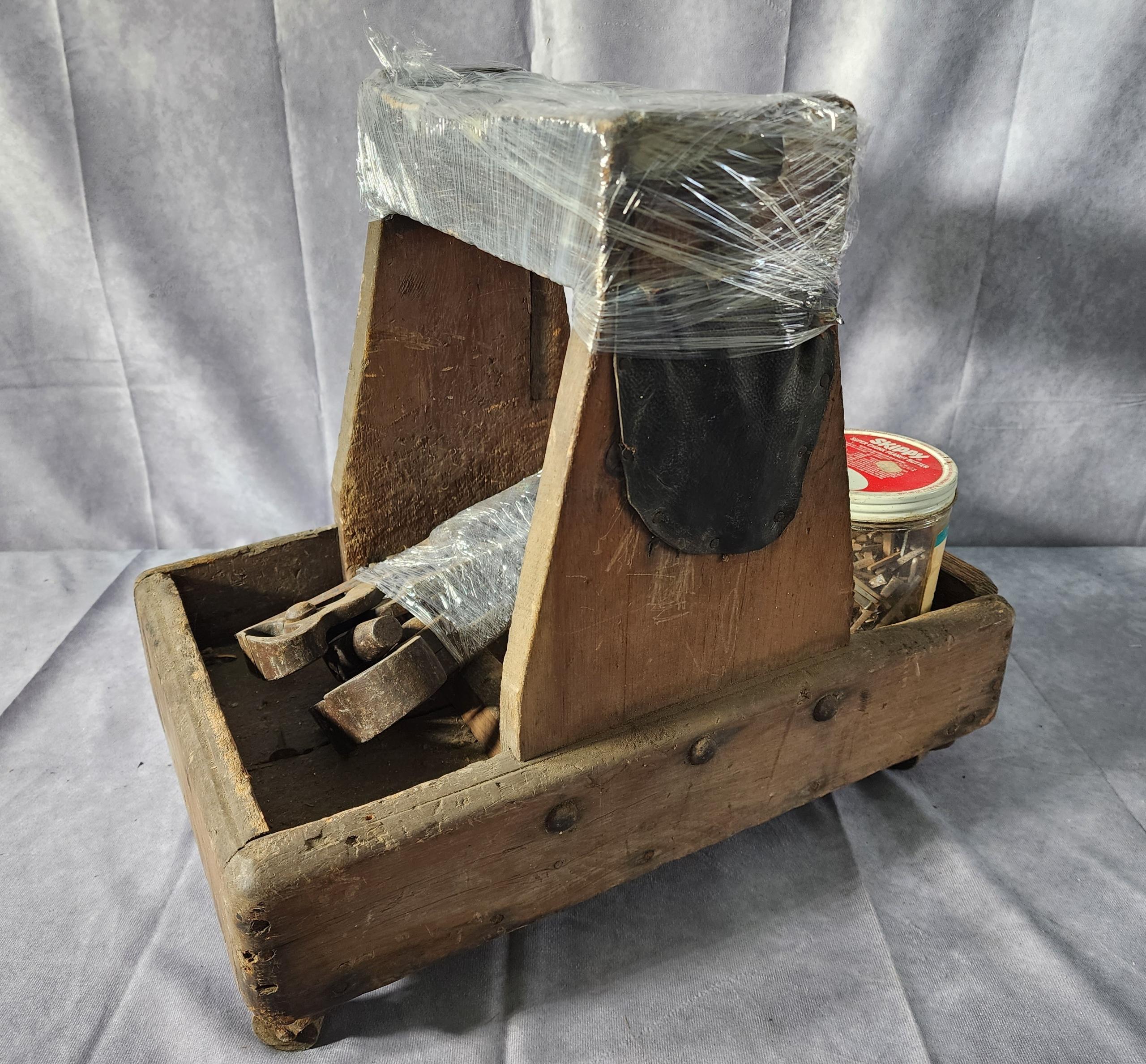 19th Century Farrier Caddy with Tools