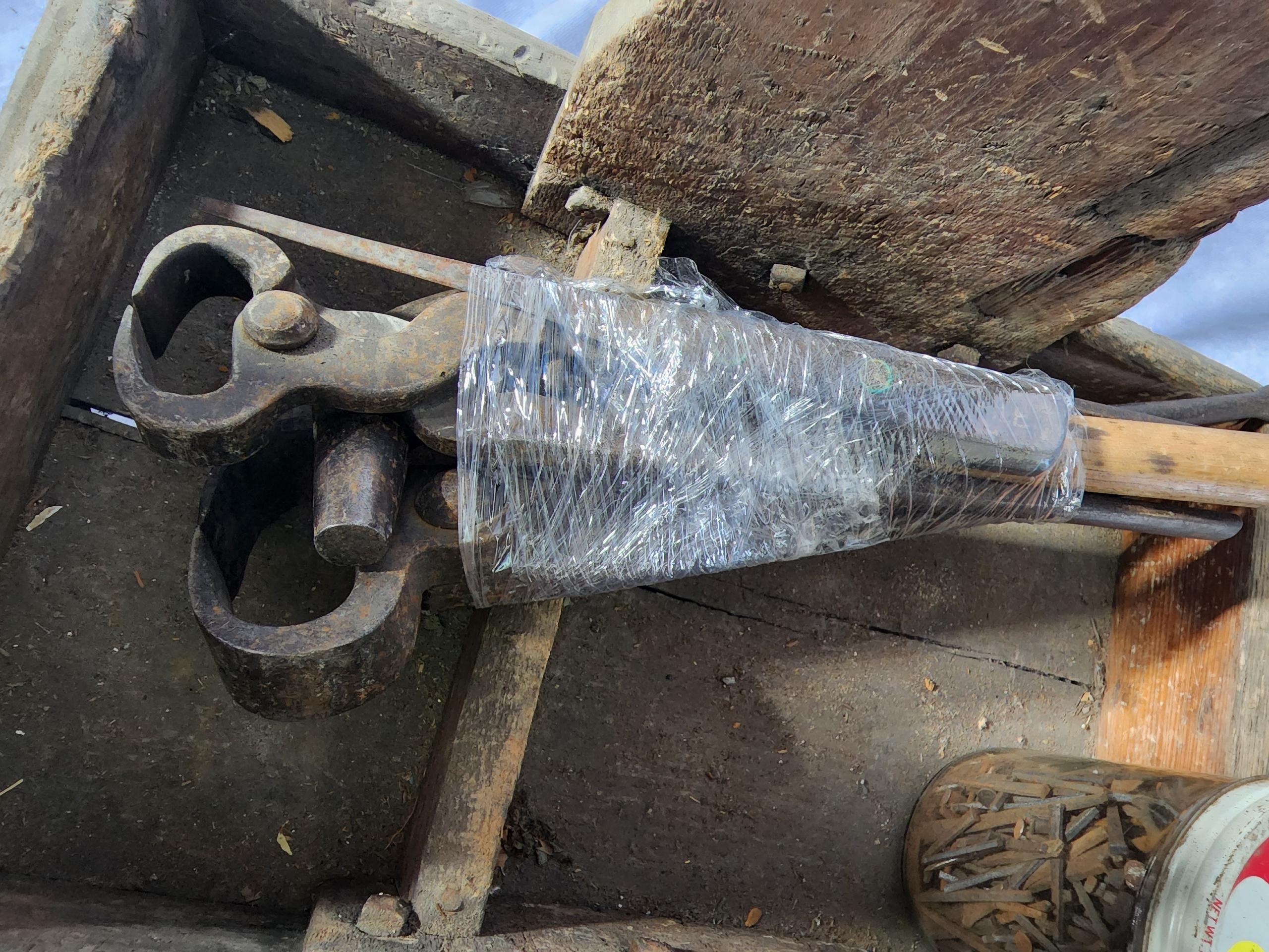 19th Century Farrier Caddy with Tools