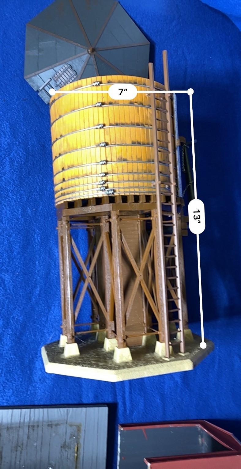 Old Time Water Tower & Utility Building G-Scale Models