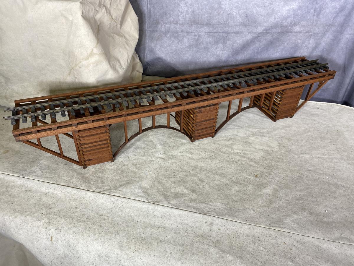 Beautiful Custom-Built Garden-scale Railway Trestle