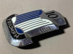 Triumph 10 Bonnet Badge Emblem TR10