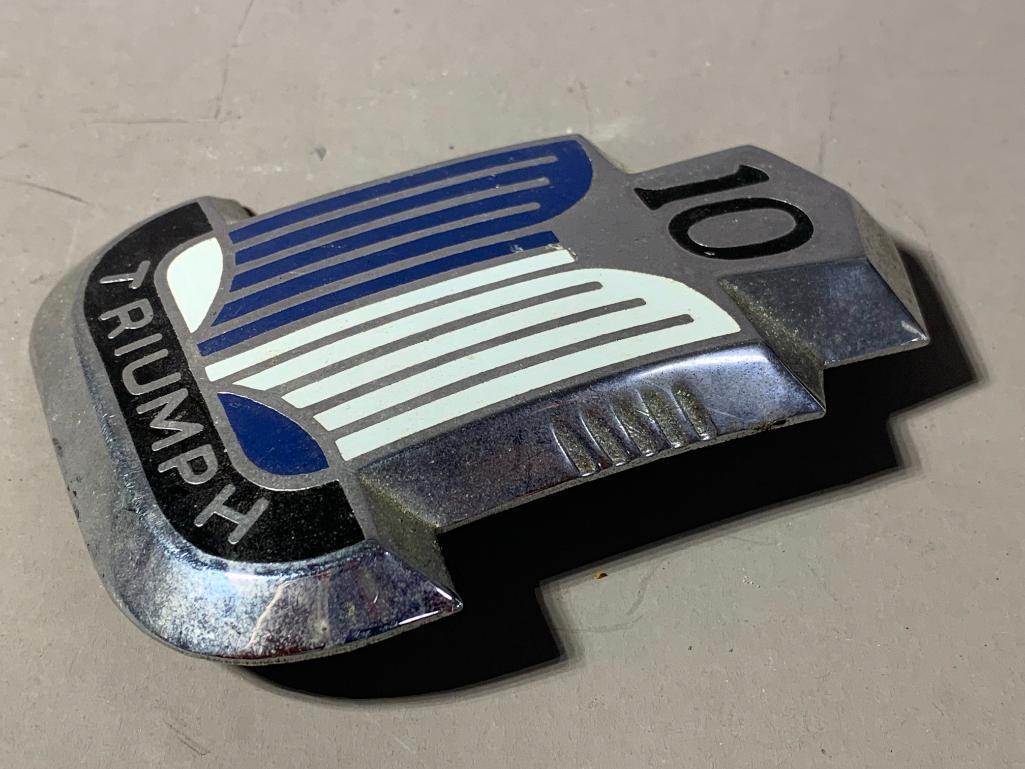 Triumph 10 Bonnet Badge Emblem TR10